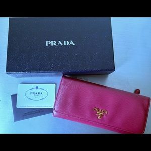 Prada wallet with card holder